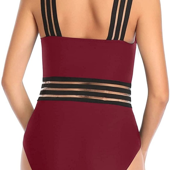 New one piece criss cross bathing suit from Tempt Me - Picture 3 of 4